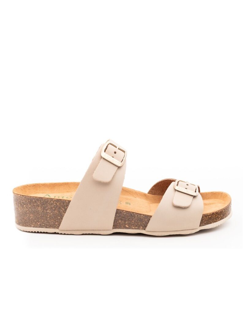 sandalia hebillas bio cuna mujer autenti 12284 topo